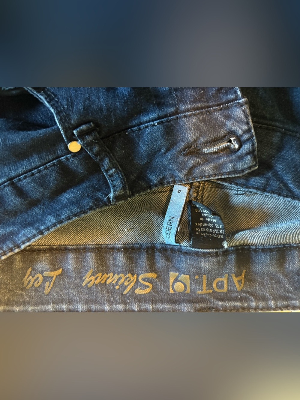 Apt. 9 Women's Skinny Jeans - Dark Indigo Blue
